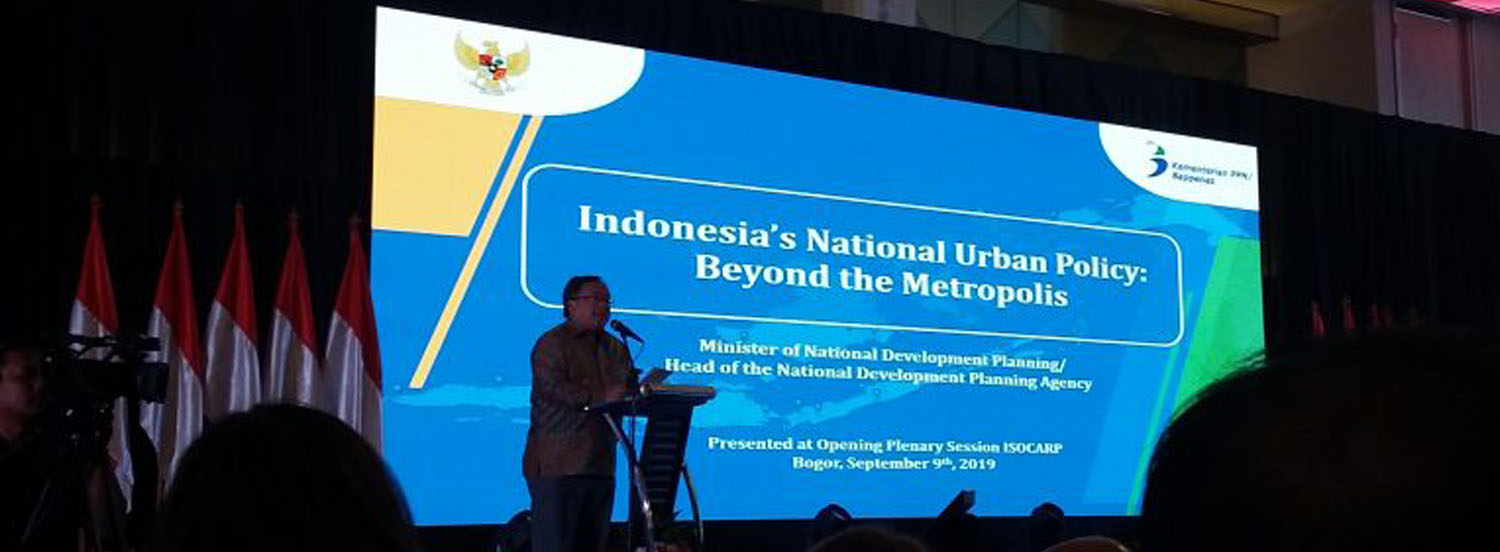 Vortrag des indonesischen Ministers für nationale Entwicklungsplanung © Th. Weith