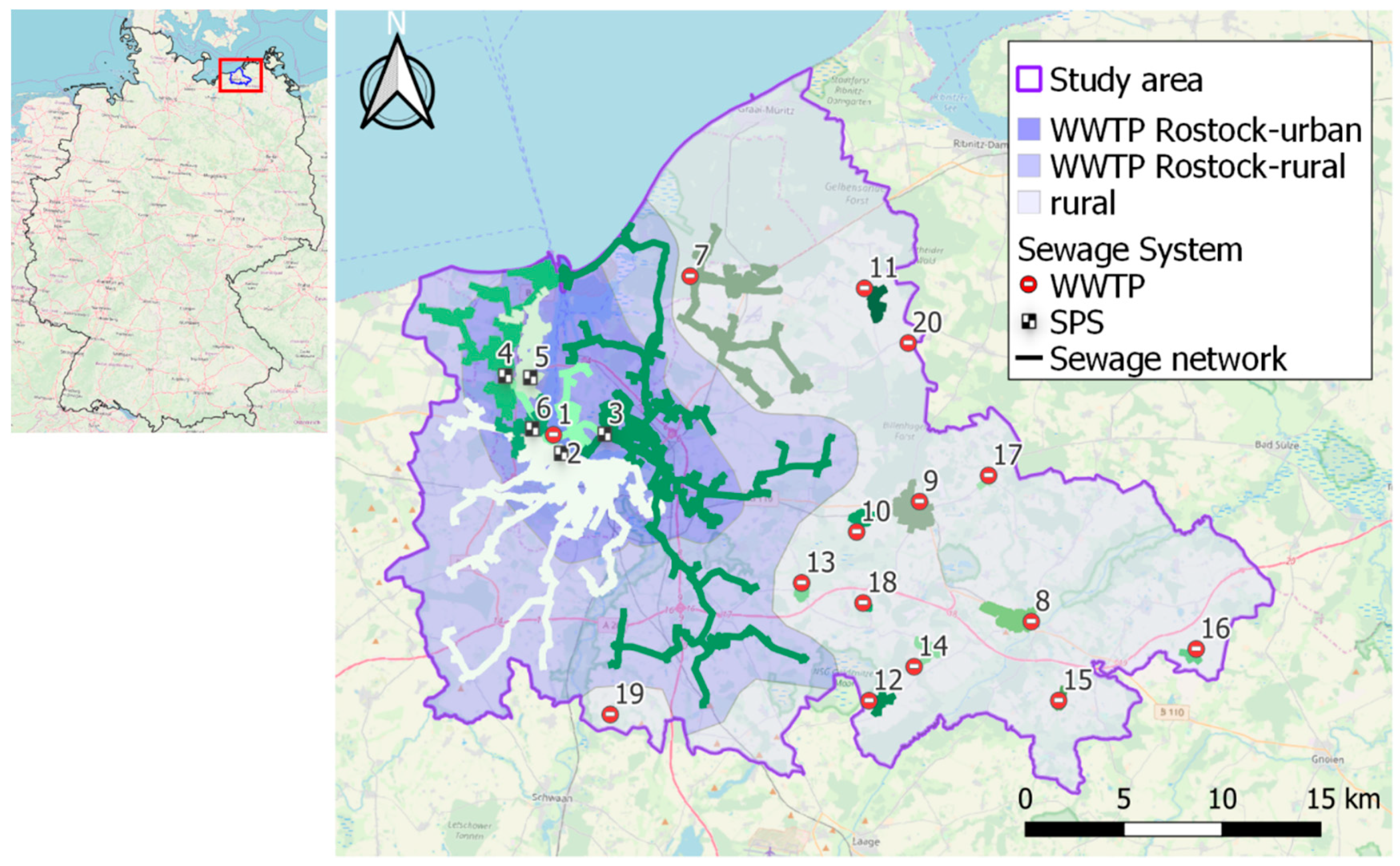 Schilling & Tränckner 2002 Estimation of Wastewater Discharges by Means of OpenStreetMap Data, Water, Fig. 1