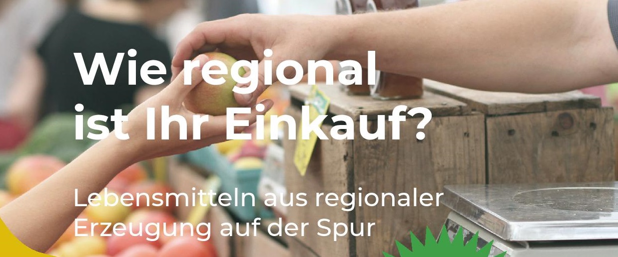 Plakat OLGA Befragung: Wie regional ist Ihr Einkauf?