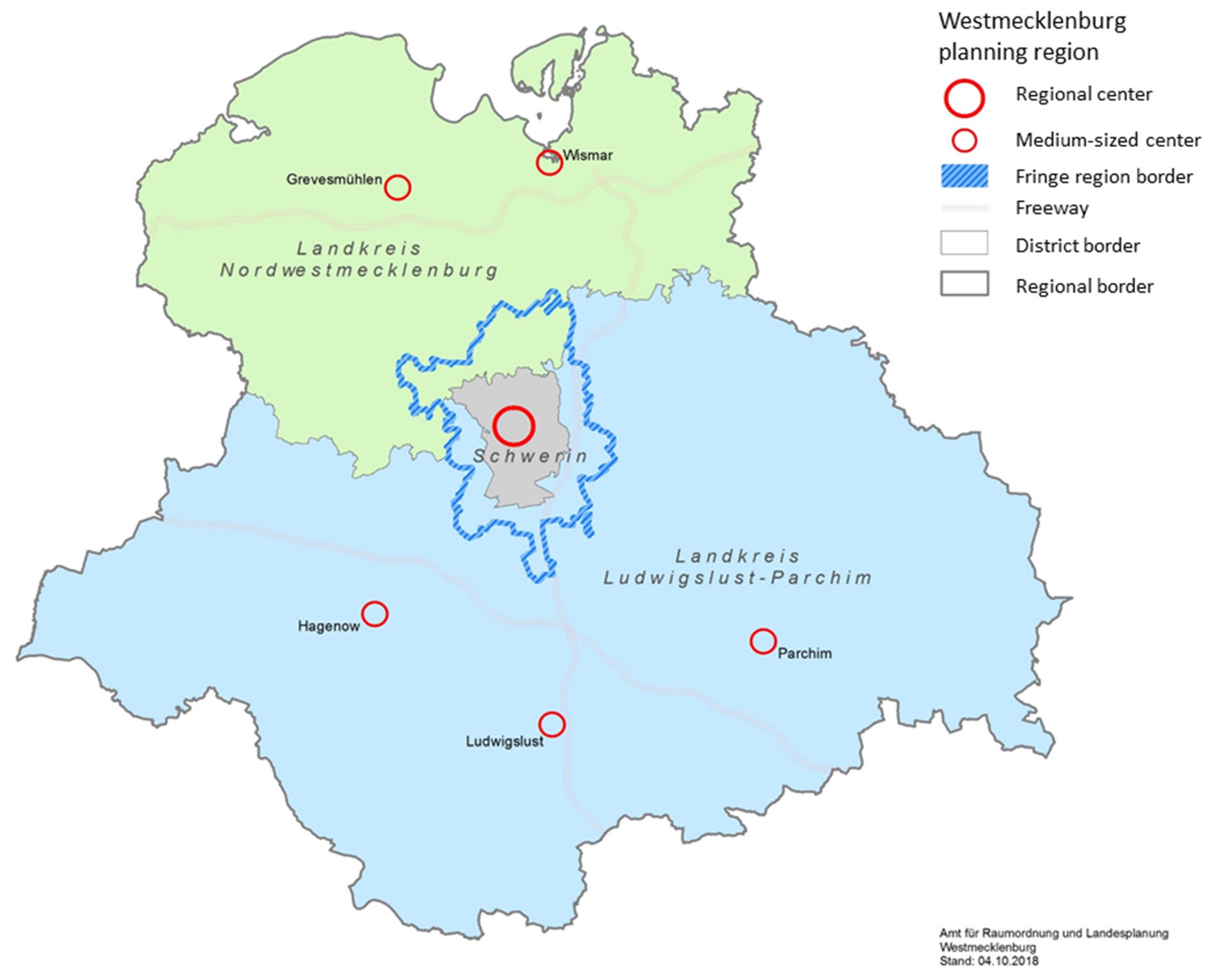 Kartegrundlage Schwerin und Umland