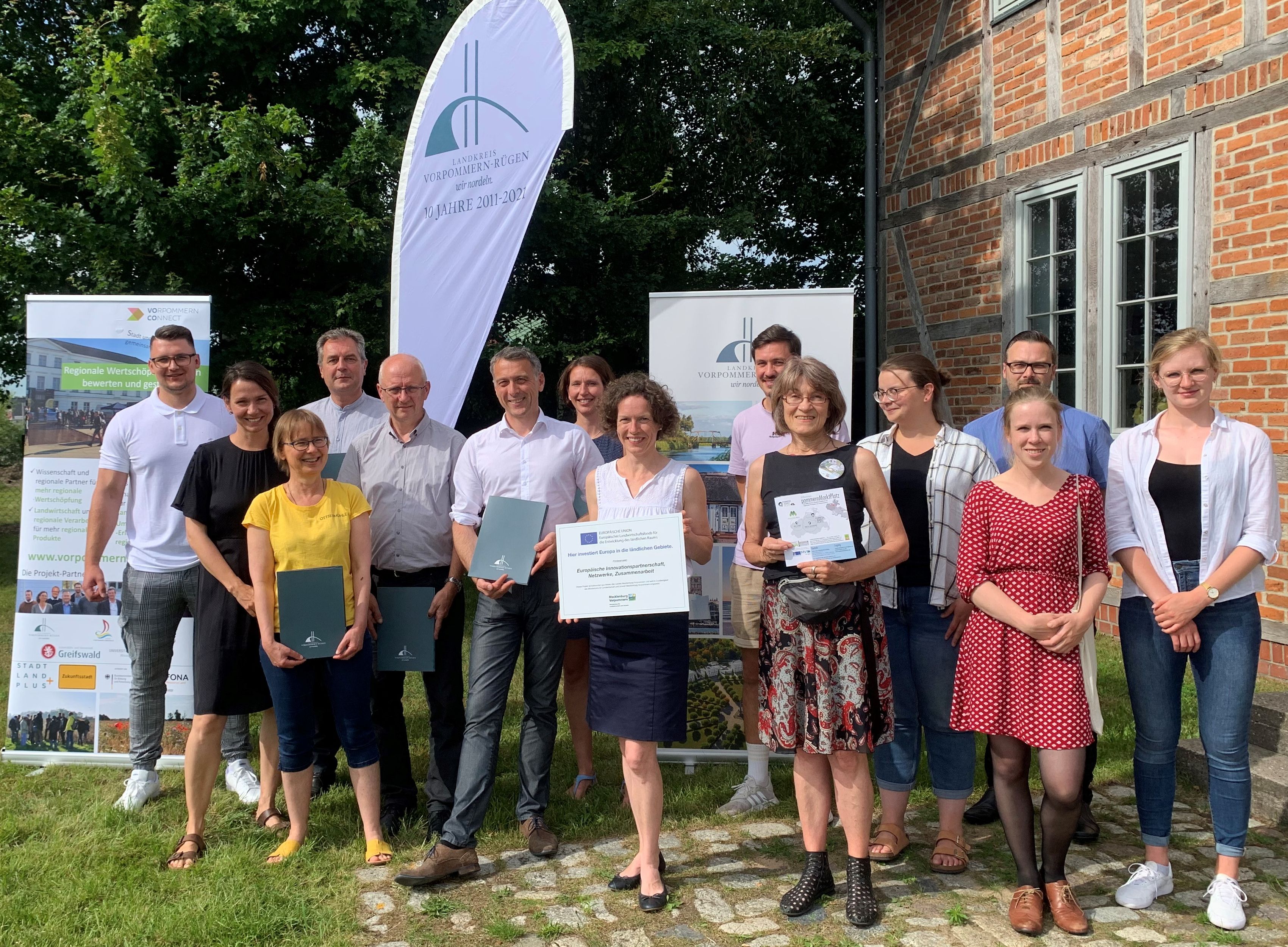 Die Teilnehmer*innen des Kick-Off der OG „lOGistik“ für regionale Produkte Vorpommern